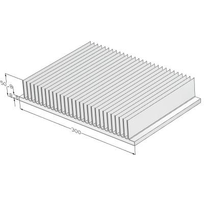 China Radiator 300mm(W)*50(H)mm wide radiator 300, flexible cutting length for sale