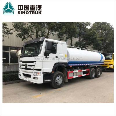 China SINOTRUCK SINOTRUK HOWO low price 336hp 20000 liters used 20m3 water tank truck for sale 21 - 30T for sale