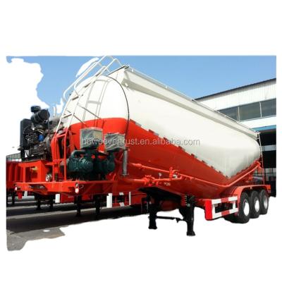 China Bulk truck trailer low price 60 ton 55 cbm cement bulker trailer 40cbm 3 axle cement trailer cement tanker trailer price for sale