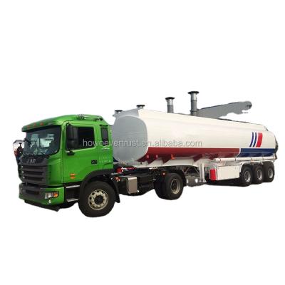 China Truck Trailer Low Price 3 Axle 45000 Liter Oil Tank Trailer Fuel Tanker Trailer for sale