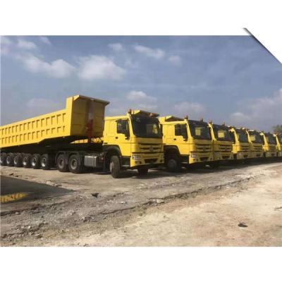 China China low price high quality 6 axle truck trailer 80 ton dump trailer tipper trailer price for sale