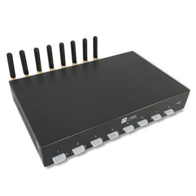 China External 8 port 4g sms and voice gateway support free bulk sms sending software, sip, smpp for sale