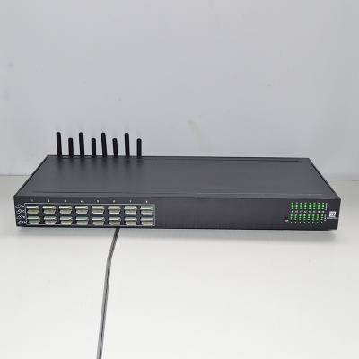 China industrial sim card reader 8 channels voip gsm gateway , 32 sms SIM Cards GM/M / wcdma / LTE gateway 44*22*4 cm for sale