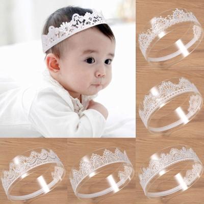 China Lovely new design hot sale cute baby lace headbands overflow hair bands for kids baby hair accessories for sale