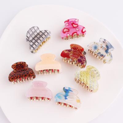 China High Quality Colorful Fashion Hair Jewelry Accessories Acrylic Hair Claw Clips For Girls for sale