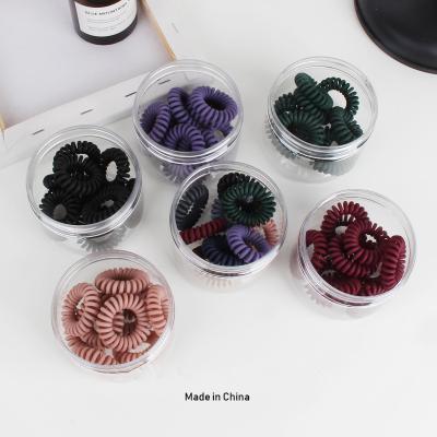 China Simple Fashion Fashion Telephone Line One Hair Tie Hair Rope 10pcs/set Seamless Elastic Band For Girls for sale