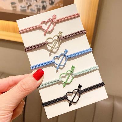 China Fashion Cupid's Arrow Elastic Band Cute Small Head Rope Simple Hair Accessories For Gilrs for sale