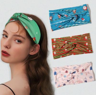 China Fashion Fashion European Amazon Christmas Hair Accessories Sports Headbands For Women for sale