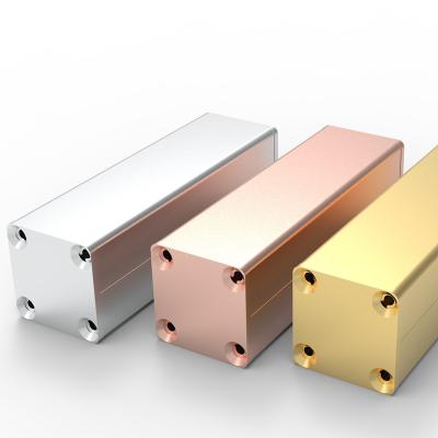 China Small Electrical Aluminum Aluminum Box Enclosure Profile 25*25-80 Mm For Electronic Products Anodizing for sale