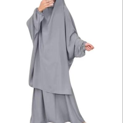 China Islamic Dress 542 Ladies Malaysia Khimar Jilbab Hijab Dubai Woman Khimar Modern Long Sleeve Clothing Prayer Dress for sale