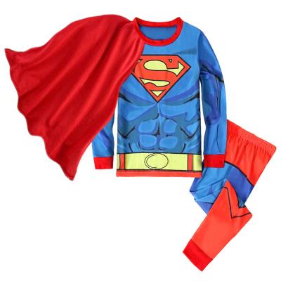 China Breathable Hot Selling Kids Pajamas Kids Sleepwear Superhero Printed Comfortable Nightgowns For Autumn Home Wear for sale