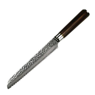 China Bread Knife 8 Inch Viable VG10 Damascus Steel for sale