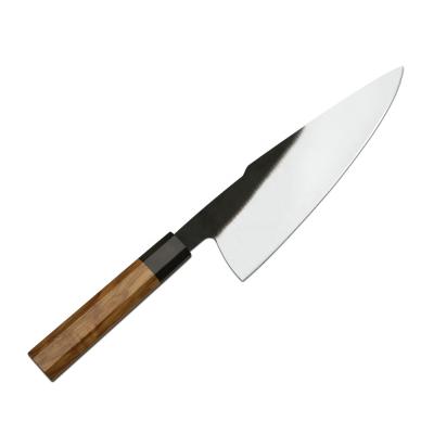 China Sustainable High Carbon 440C Stainless Steel Chef Knife With Wooden Handle for sale