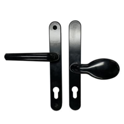 China UAP 243mm Shaft Guard Modern Split Door Handle PVC Timber Or Composite Door Handles for sale