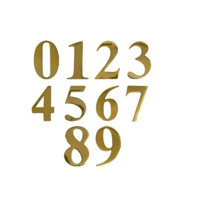 China High Quality Aluminum Front Door Plate Door Number Self Adhesive House Number Mid Century for sale