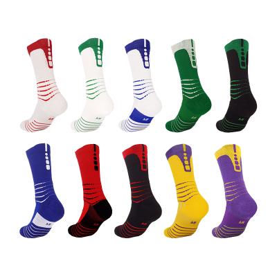 China High Quality QUICK DRY Elite Crew Basketball Hoops Logo Cushions Sports Socks Custom Made for sale