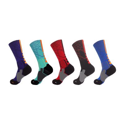 China New Arrival QUICK DRY Antibacterial Basketball Socks Custom Design 5 Pairs For Men for sale