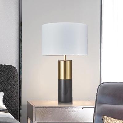 China Ignition Works American Simple Pattern Table Lamp Villa Model Bedroom Bedside White Marble Creative Marble Lamp for sale