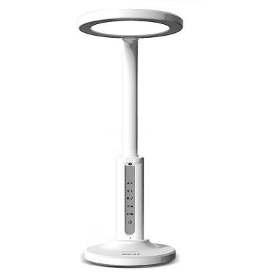 China Timer Dimmable Night Study Reading Desk Light Aluminum Eye-Care Wireless Charger Desk Lamp With Cordless Charging for sale