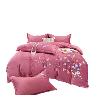 China ChenhaoThe Viable New ListingBedding Set Solid Color Bedding Set Collections for sale