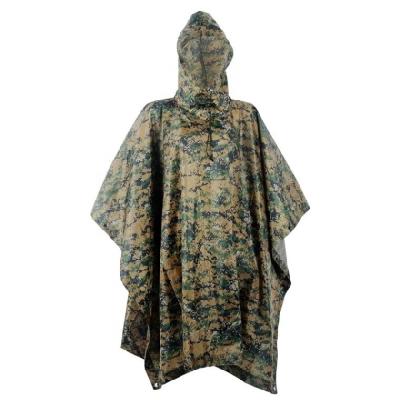 China Outdoor Poncho Rain Coat PU Polyester Raincoat Hooded Raincoat Windproof Raincoat Raincoat Poncho With Custom Logo for sale