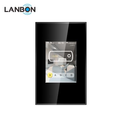 China 2020 Lanbon latest USA size LCD WIFI Smart Boiler smart living wifi switch smart switch with 8 groups timer setting for sale