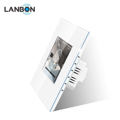 China LANBON Smart Living Wall Dimmer Switch 18 LCD 110V Light Dimmer Switch With US Standard for sale