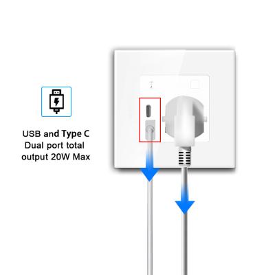 China Lanbon Smart LIFE 18 Series Smart Wall Socket With Power Function for sale