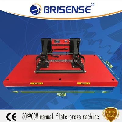 China High Quality Brisense Brand Large Format 60x90 Manual Heat Transfer Press Machine Factory Direct Sale Garments with CE for sale