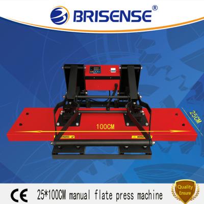 China Cloths Printer Factory Direct Sale Brisense Brand Digital Manual 25*100 Heat Transfer Printing Machine with CE for sale