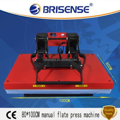 China Printing Shops Factory Direct Sale Brisense Brand Manual Large Format 80x100 Heat Transfer Printing Machine with CE for sale