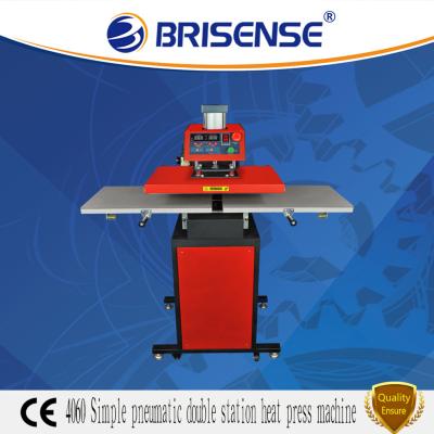 China Cloths Printer Factory Direct Sale Brisense Brand Hot Sale Pneumatic Double Stations 40x60 Heat Press Machine with CE for sale