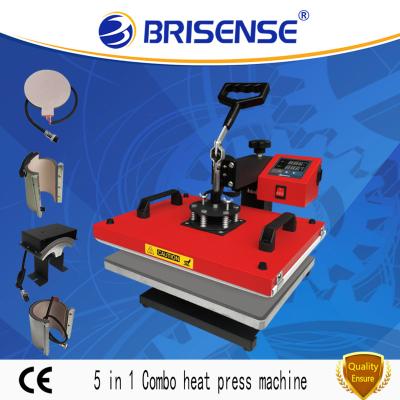 China Factory direct sale China suppliers home use Brisense brand 5 in 1 combo heat press machine with CE for sale