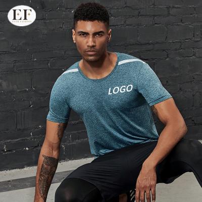 China Fashion New Design Breathable Popular Plain Quick Dry Polyester Sport Wears Men Long Sleeve Running Tank Tops Gym T-shirt 2021 for sale