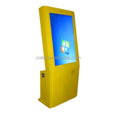 China Anti-dust Stand Alone Photo Kiosk Touch Screen Self Service Bank Queue Machine for sale