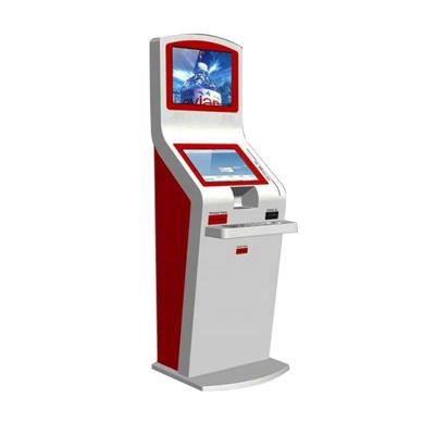 China Media And Signature Player Photo Printing Kiosk With A4 Printer And Metal Keyboard Touch Screen Internet Vending Kiosk for sale