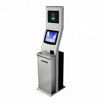 China Dual Anti-dust Touch Screen Self-Service Kiosk / Advertising Kiosk For Bank Vending for sale