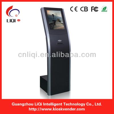 China Anti-dust new design ticket kiosk with credit/debit card reader, barcode scanner for sale