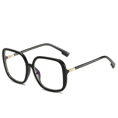 China Big Frame Retro Comfort Frame Fashionable Square Optical Frame Glass Blocking Blue Light for sale