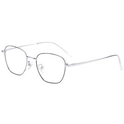 China 2021 Comfortable Fashion Monocle Optical Glasses Frames Titanium Frame Glasses For Women Men for sale