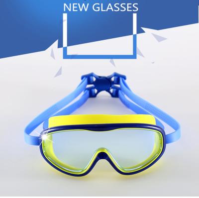 China Adjustable Custom Clear Vision Protective Safety Glasses Logo Anti Fog Eye Shield Soft Nose Bridge Safety Glasses Kids Swim Google Swimming Glasses for sale