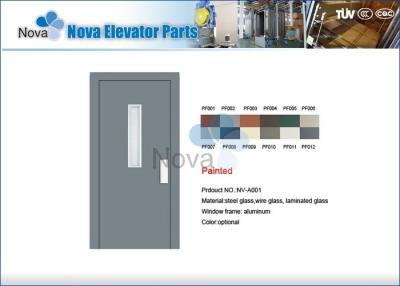 China NV31-S Series Hairline Stainless Steel Elevator Automatic Door / Elevator Manual Door for sale