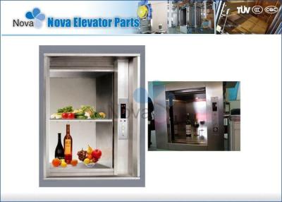 China Electric AC Dumbwaiter Elevator , 0.4M/S Small Food Elevator for Kitchen for sale