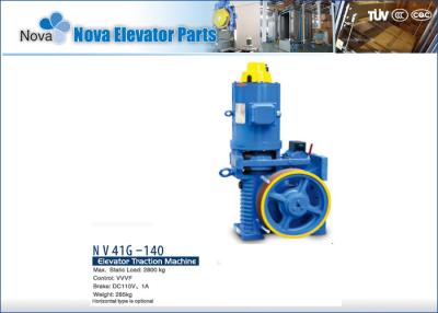 China NV41G-140 VVVF Geared Elevator Traction Machine for Passenger Lift for sale