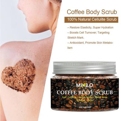 China Exfoliator Factory Direct Supply Luxury Coffee Bean Body Scrub Wash for sale