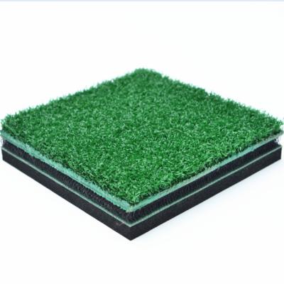 China Thick Golf Practice 3D Practice Swing Trainer Mat 3d Layer Golf Training Mat for sale