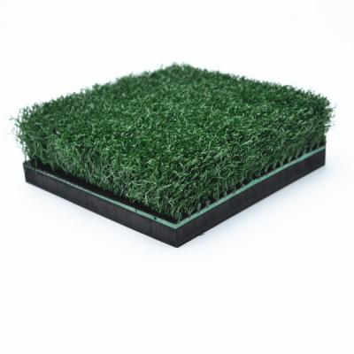 China Golf Practice Low Training Range Golf Practice PP Rubber Turf Tee Up The Line Golf Mat for sale