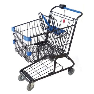 China Unveiling USA Large Capacity Shopping Cart With Coin Lock for sale