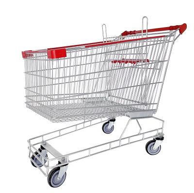 China Unfolding Australian 4 Wheel Supermarket Shopping Trolley Cheap Trolley for sale