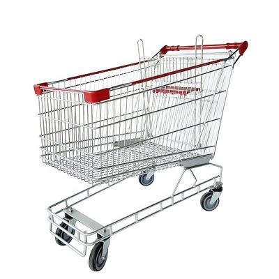 China Unveiling Metal Supermarket Shopping Trolley for sale